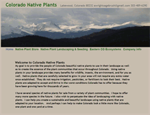 Tablet Screenshot of coloradonativeplants.com